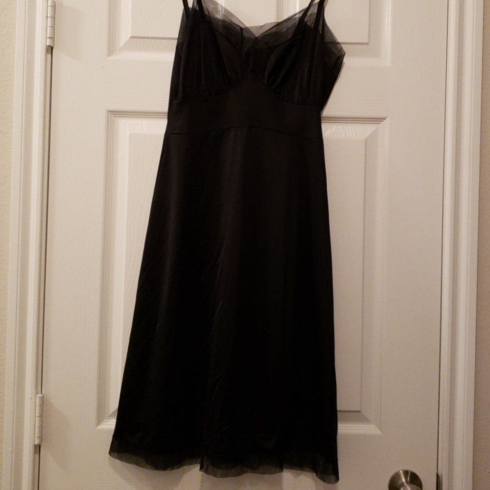 Beautiful Vintage nylon black slip